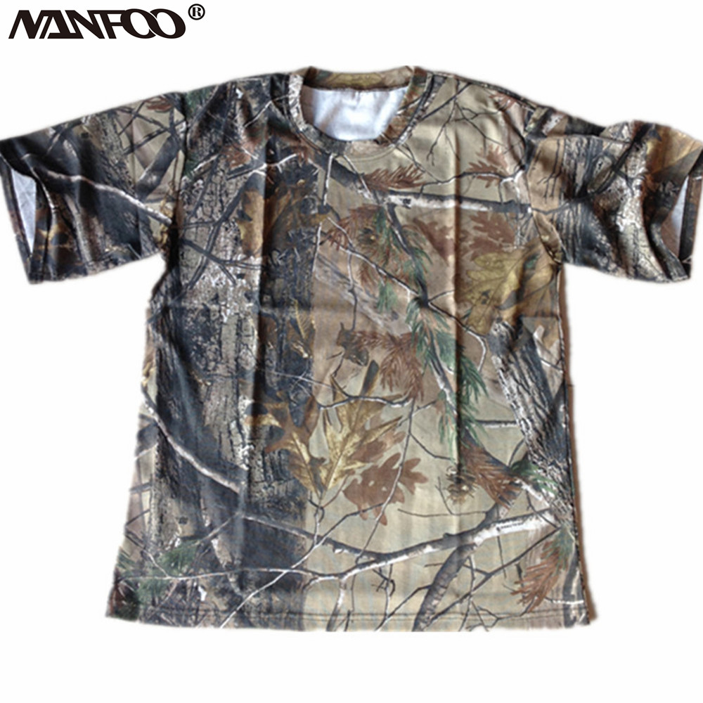 Outdoor Hunting T Shirts - 남성 여름 반팔 티셔츠 라운드 칼라