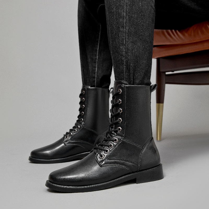 Hunting Outdoor Boots - 하이탑 가죽 부츠 아웃도어 전술 전투