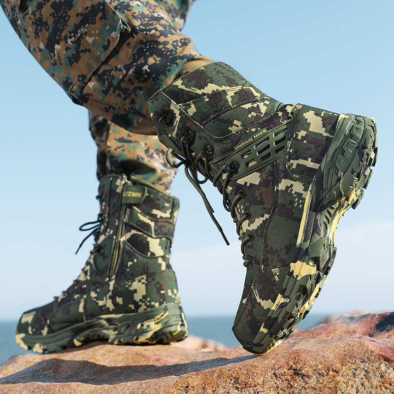 Hunting Outdoor Boots - 고품질 남성용 야외 부츠 위장 사냥