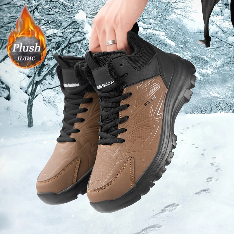 Hunting Outdoor Boots - ELUVA 남성용 스노우 부츠 방수 단열