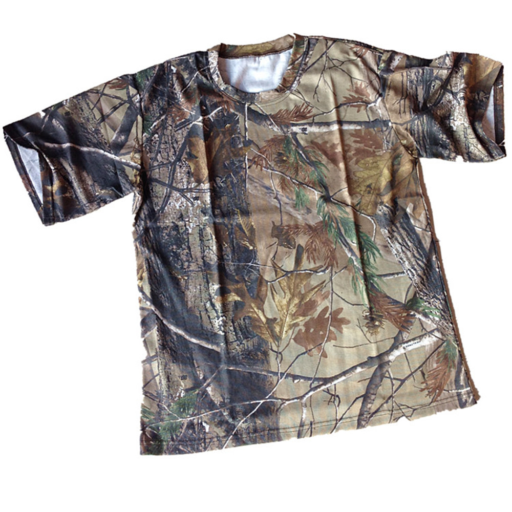 남성 여름 반팔 티셔츠 라운드 칼라 바이오닉 위장 사냥 - Outdoor Hunting T Shirts 리뷰 및 가격