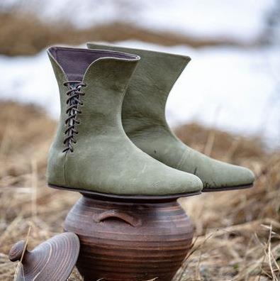 중세 신발 남성용 레트로 PU 가죽 르네상스 기사 헌터 - Hunting Outdoor Boots 리뷰 및 가격