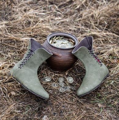 중세 신발 남성용 레트로 PU 가죽 르네상스 기사 헌터 - Hunting Outdoor Boots 리뷰 및 가격