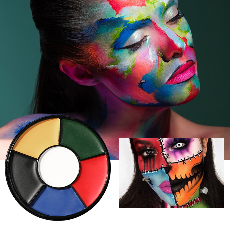 6색 오일 페이스 페인트 팔레트, 파티용 카모 페이스  - Camo Face Paint 리뷰 및 가격