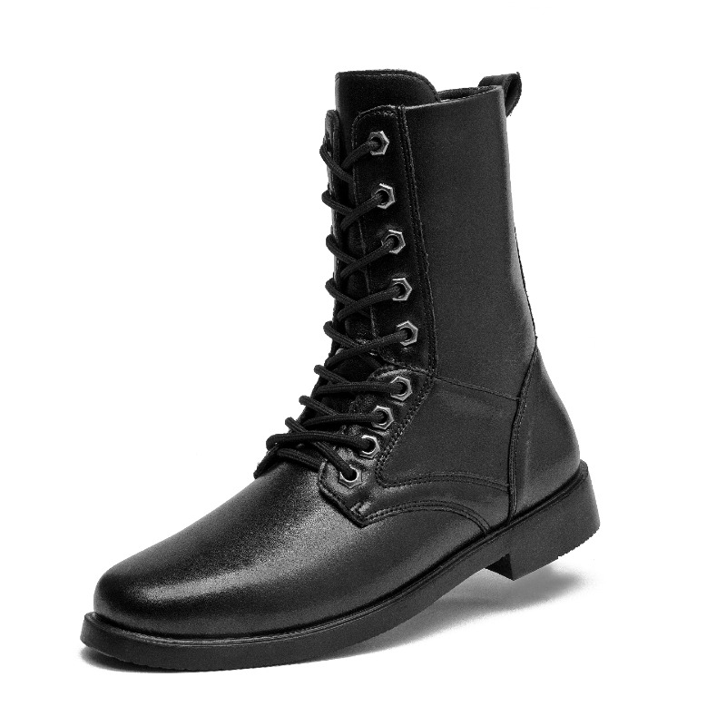 하이탑 가죽 부츠 아웃도어 전술 전투 부츠 남성용 보안 - Hunting Outdoor Boots 리뷰 및 가격