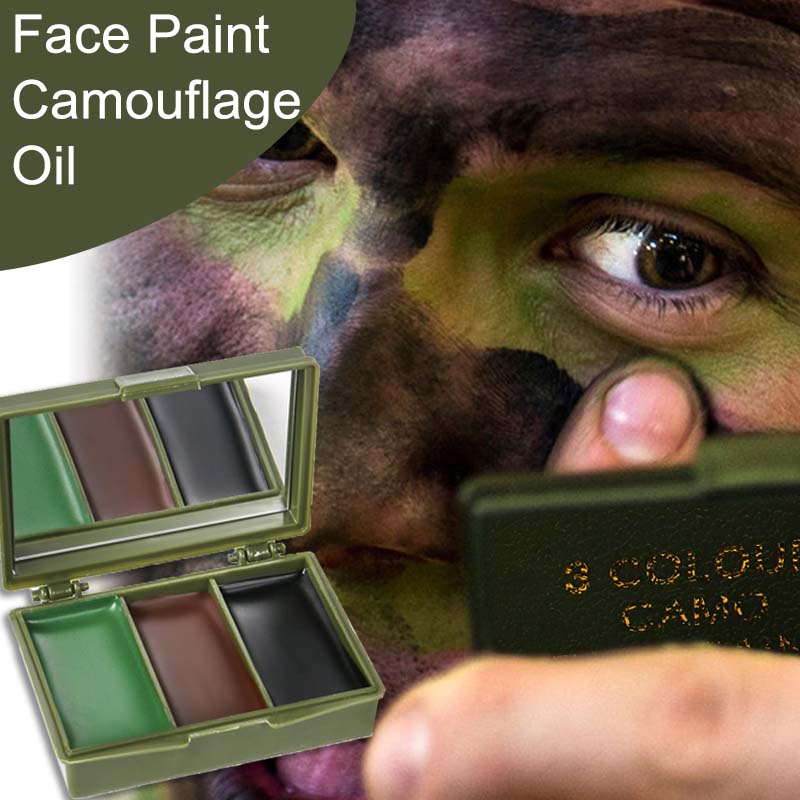 3색 위장 페이스 페인팅 위장 오일 전술 야외 Cs 장 - Camo Face Paint 리뷰 및 가격