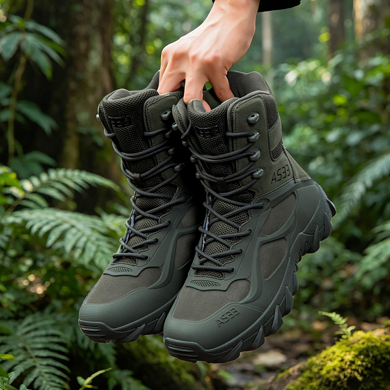 남성 전술 부츠 캐주얼 초경량 훈련 안전 작업 방수 야 - Hunting Outdoor Boots 리뷰 및 가격