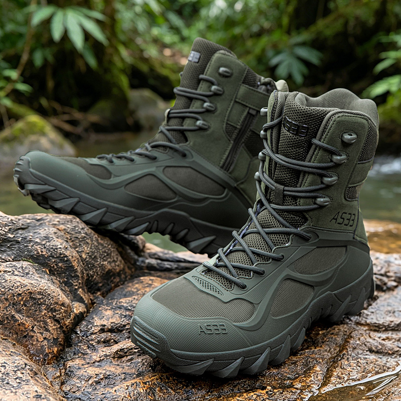 남성 전술 부츠 캐주얼 초경량 훈련 안전 작업 방수 야 - Hunting Outdoor Boots 리뷰 및 가격