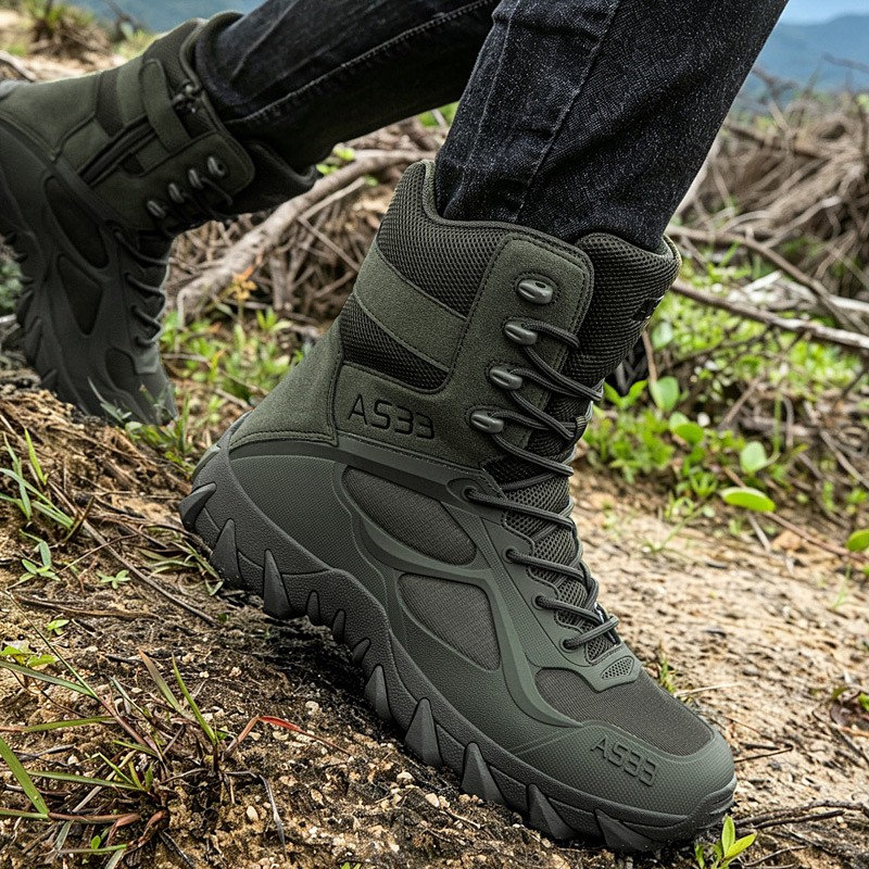 남성 전술 부츠 캐주얼 초경량 훈련 안전 작업 방수 야 - Hunting Outdoor Boots 리뷰 및 가격