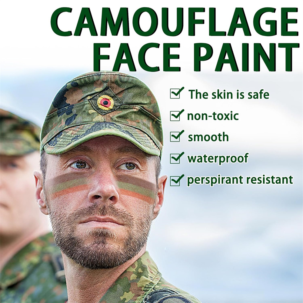 카모 페이스 페인트, 위장 사냥 페이스 페인팅, 블랙  - Camo Face Paint 리뷰 및 가격