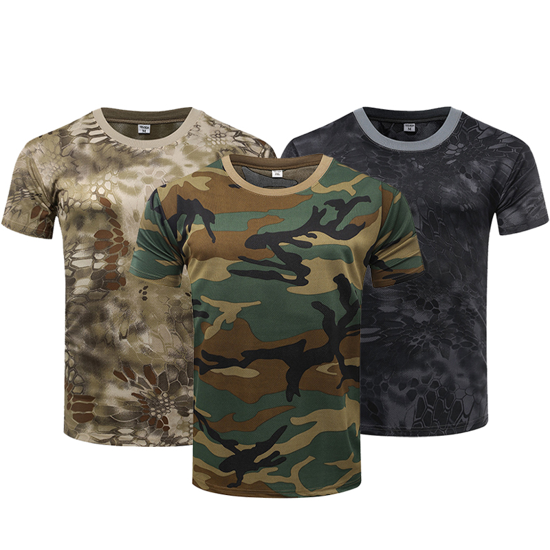데일리 웨어 남성용 전술 카모 티셔츠 다양한 위장 스타 - Outdoor Hunting T Shirts 리뷰 및 가격