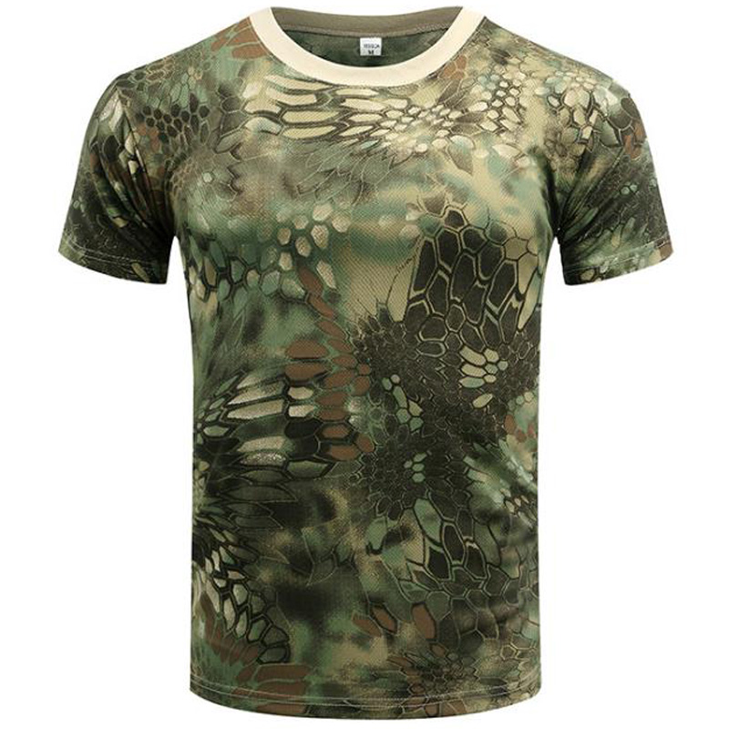 데일리 웨어 남성용 전술 카모 티셔츠 다양한 위장 스타 - Outdoor Hunting T Shirts 리뷰 및 가격
