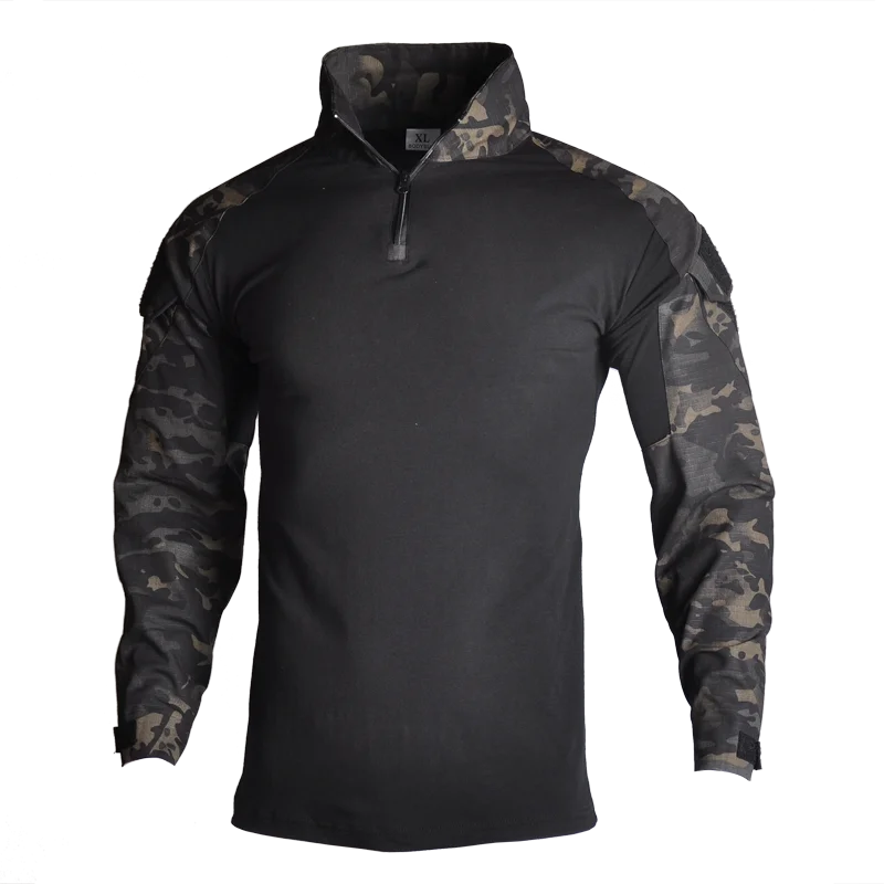 야외 전술 하이킹 티셔츠 남성 전투 군사 육군 CP 위 - Outdoor Hunting T Shirts 리뷰 및 가격
