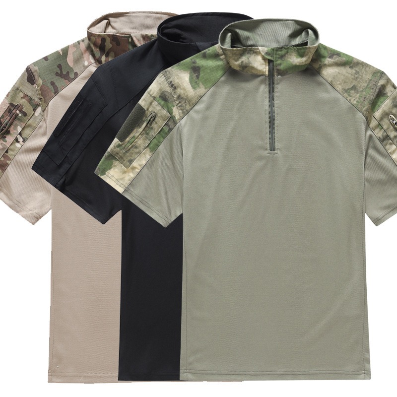 카모 전술 셔츠 반팔 빠른 건조 전투 티셔츠 남성용 위 - Outdoor Hunting T Shirts 리뷰 및 가격