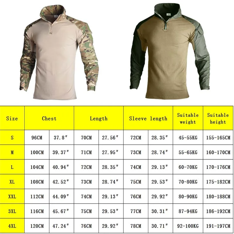 야외 전술 셔츠 남성 셔츠 Softair 전투 전술 의 - Outdoor Hunting T Shirts 리뷰 및 가격
