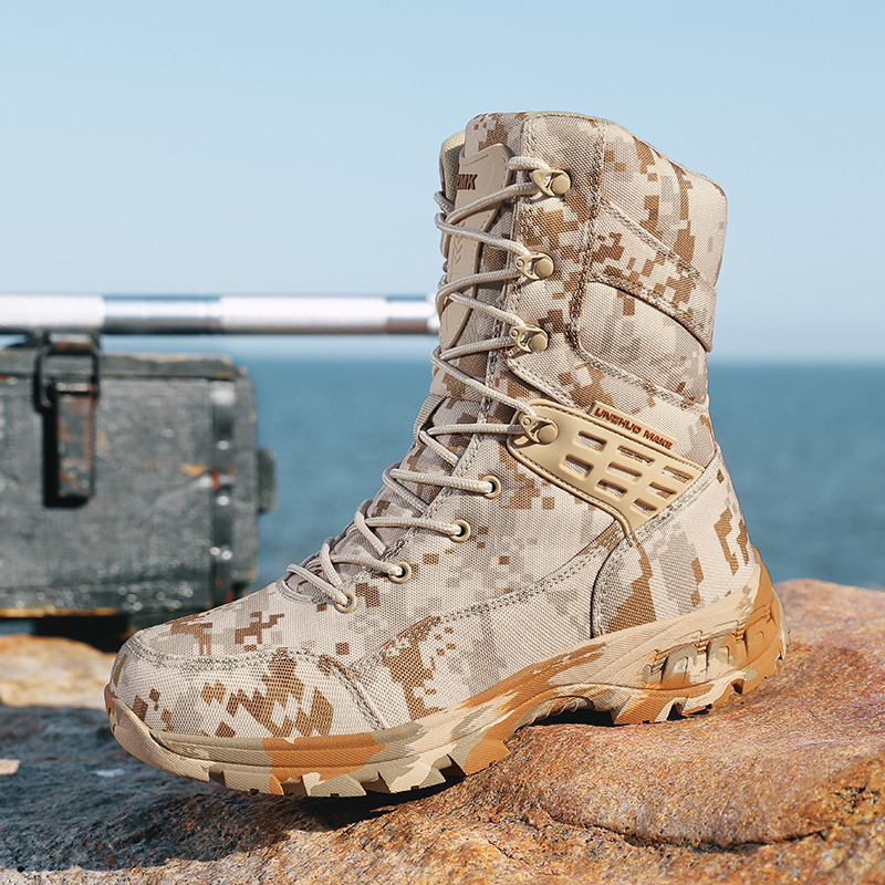 고품질 남성용 야외 부츠 위장 사냥 남자 트레킹 부츠  - Hunting Outdoor Boots 리뷰 및 가격