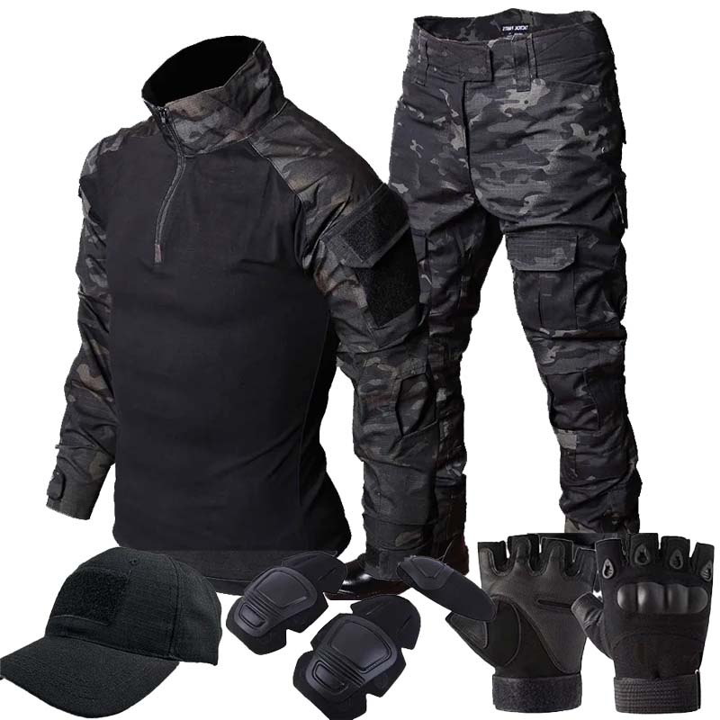 RU 카모 전술 유니폼 아웃도어 슈트 MCBK 긴팔 티 - Outdoor Hunting T Shirts 리뷰 및 가격